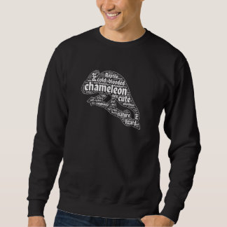 Moletom Chameleon Word Cloud Reptile Lizard Animal Herpeto