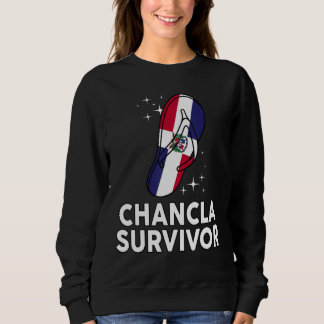Moletom Chancla Survivor Dominican Republic Flag Hispanic 