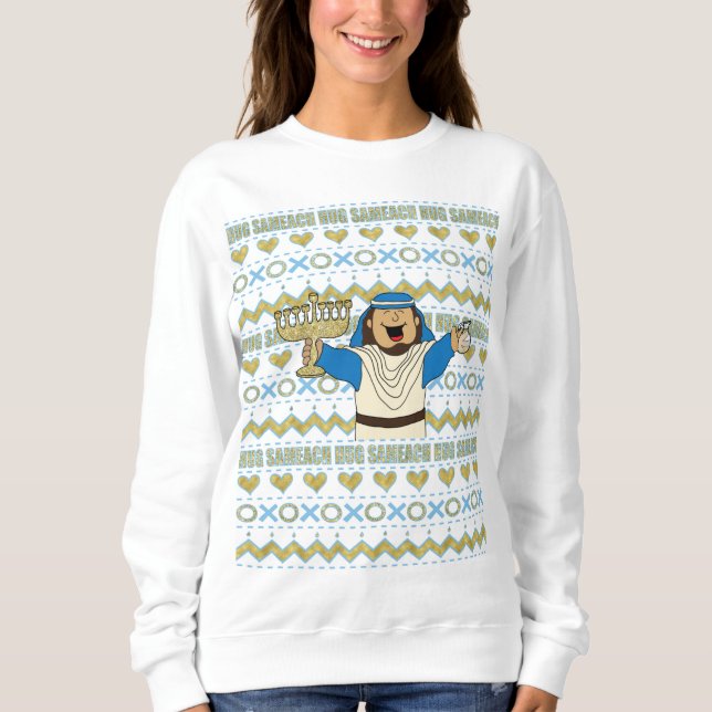 Moletom Chanukah Ugly Sweater Bling (Frente)