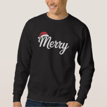 Chapéu de Natal Vermelho Preto Ousado Feliz Natal