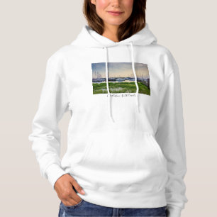 Moletom Charleston Harbor Boats Sunset Women's Hoodie