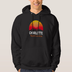Moletom Charlotte Carolina do Norte Vintage Retro Cidade E
