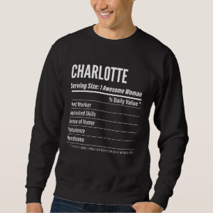 Moletom Charlotte Fatos Nutricionais Tamanho da Porção Ca