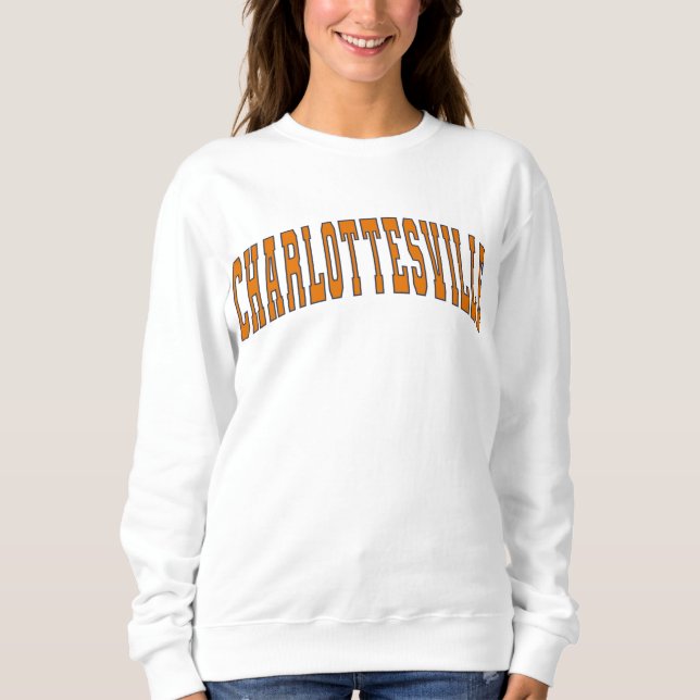 Moletom Charlottesville Vintage Varsity College Style (Frente)
