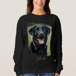 Moletom Charming Labrador Retriever Portrait - Triptych Ar