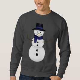 Moletom Charming Snowman Men's Dark Grey Sweatshirt