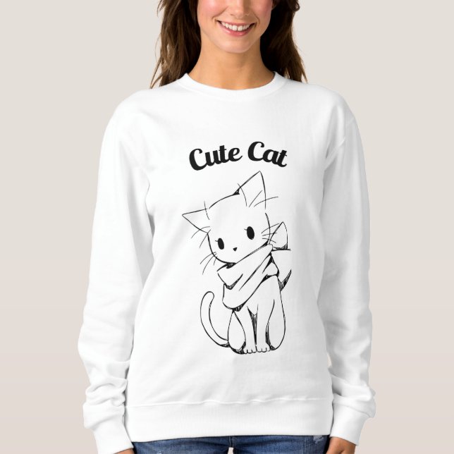 Moletom Charming Whkers - Gato Louco (Frente)