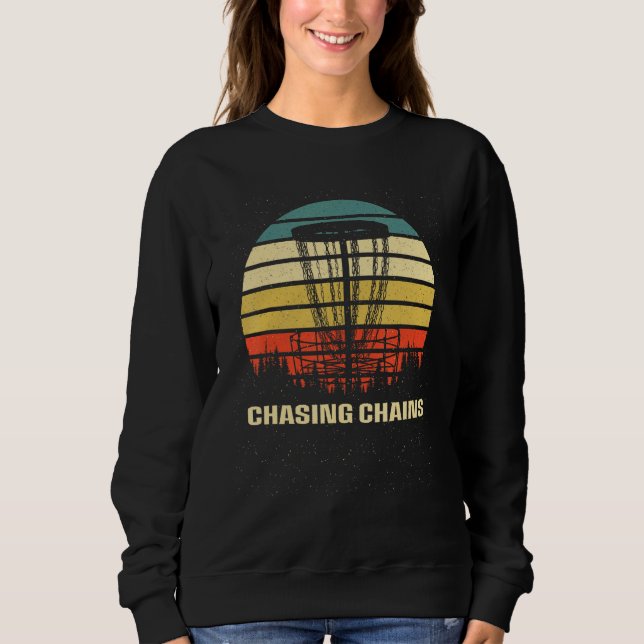 Moletom Chasing Chains Disc Golf Hobby Golfer Activities (Frente)