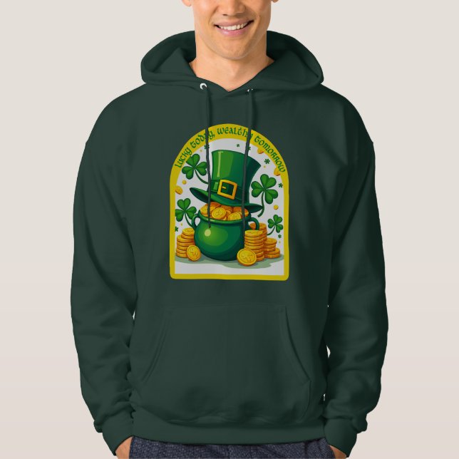 Moletom Chasing Luck Catching Cash St Patrick’s  -camiseta (Frente)