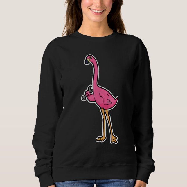 Moletom Chave de Mecânico de Flamingo (Frente)