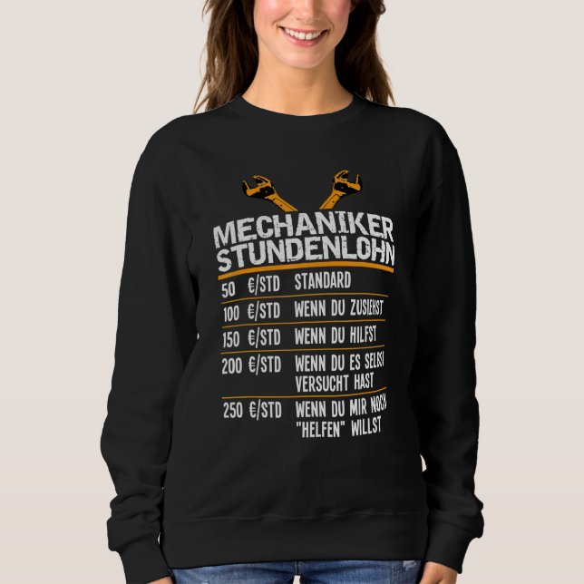 Moletom Chave de parafusos Sayings Workshop Mechanic (Frente)