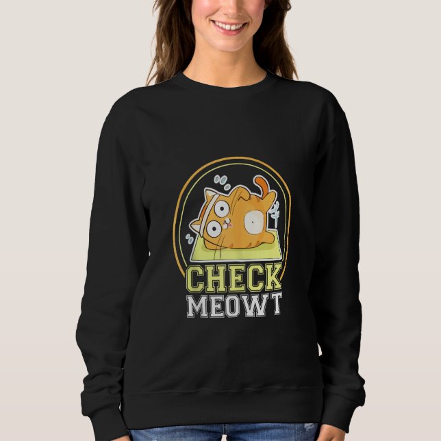 Moletom Check Meowt Cat Yoga Workout Kitten (Frente)