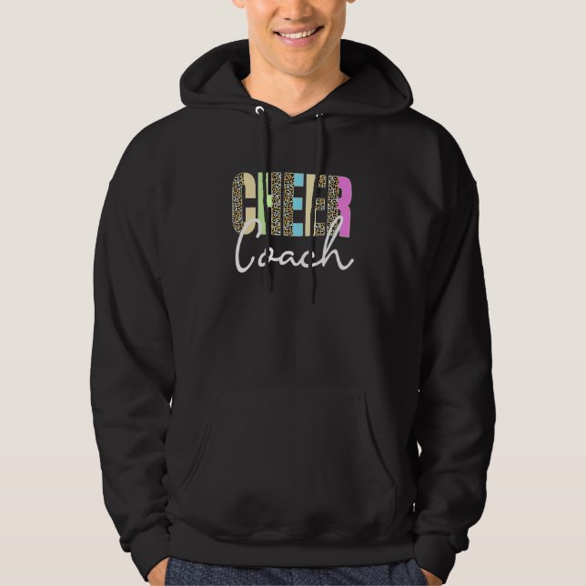 Moletom Cheer Coach Leopard Cheerleading Cute Cheer Coach (Frente)