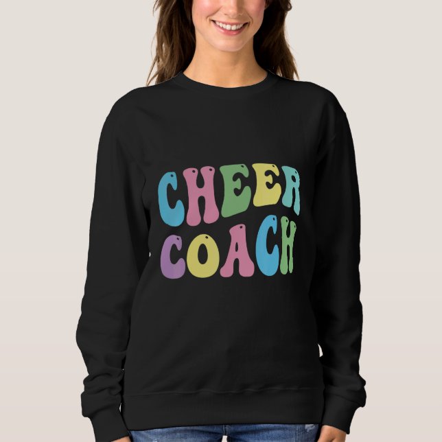 Moletom Cheer Coach Retro Best Cheer Coach Ever Cheerleade (Frente)