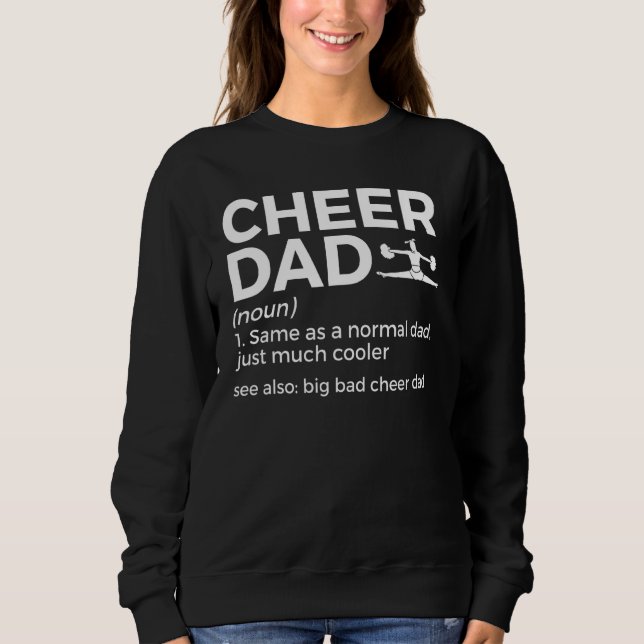 Moletom Cheer Dad Definition Big Bad Cheer Dad Cheerleadin (Frente)
