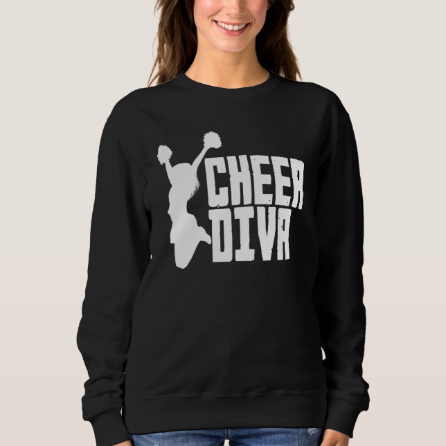 Moletom Cheer Diva  Cheerleading Cheerleader (Frente)