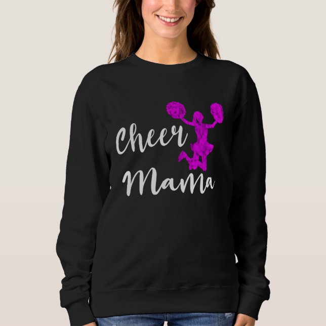 Moletom Cheer Mama Cheerleading Mother Cheering Cheerleade (Frente)