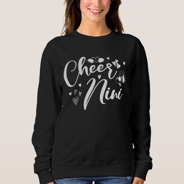 Moletom Cheer Nini Cheerleading Cool Mom Grandma Matching (Frente)