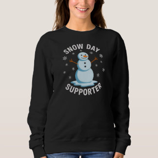 Moletom Cheerful Snow Day Supporter SnowmanT-Shirt