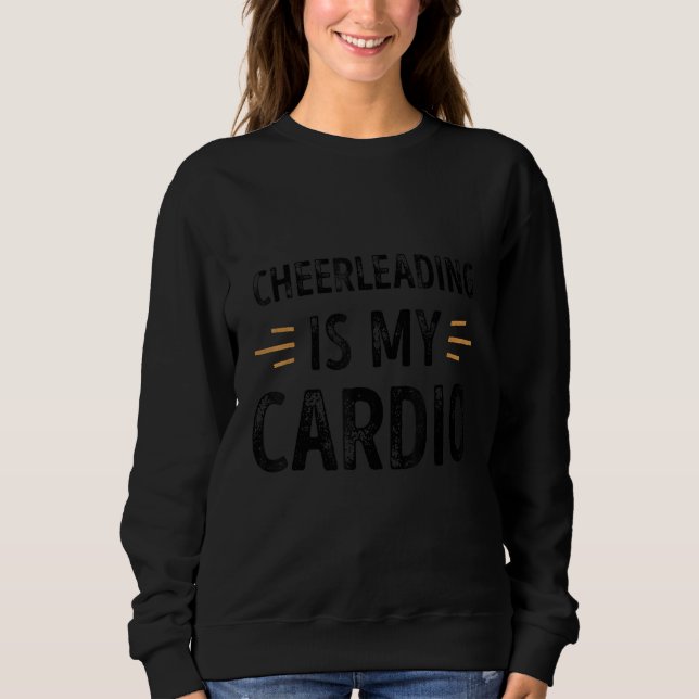 Moletom Cheerhead É Meu Retrô Cardio Engraçado (Frente)