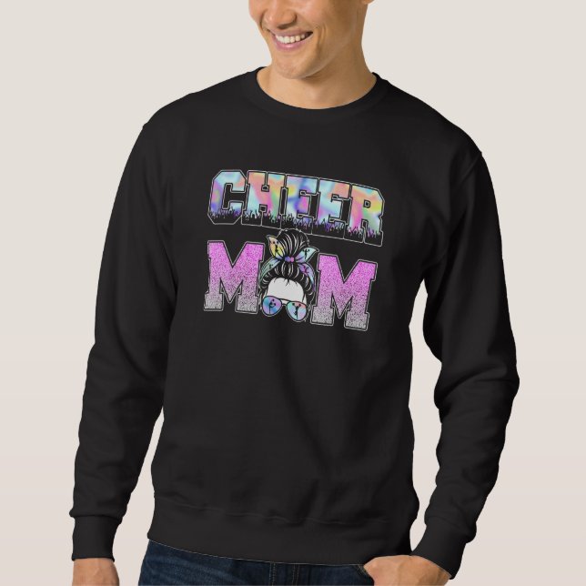 Moletom Cheerhead Mãe Mensagem Bun Leopard Moth (Frente)