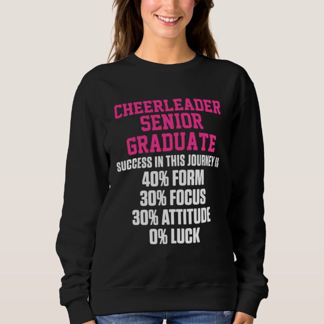 Moletom Cheerleader Cheerleading Cheering Success Senior G (Frente)