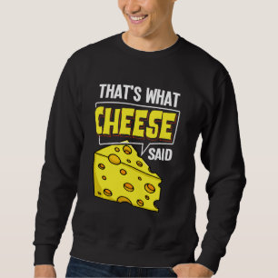 Moletom Cheese Board Sticks Vegan Funny Puns