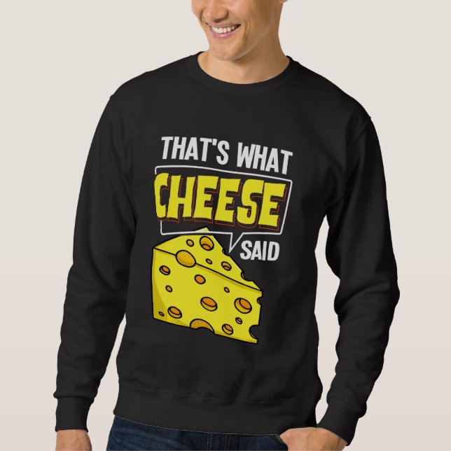 Moletom Cheese Board Sticks Vegan Funny Puns (Frente)