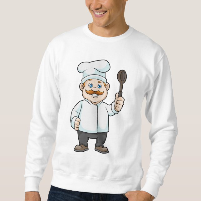 Moletom Chef com chapéu e colher de sopa de chef (Frente)
