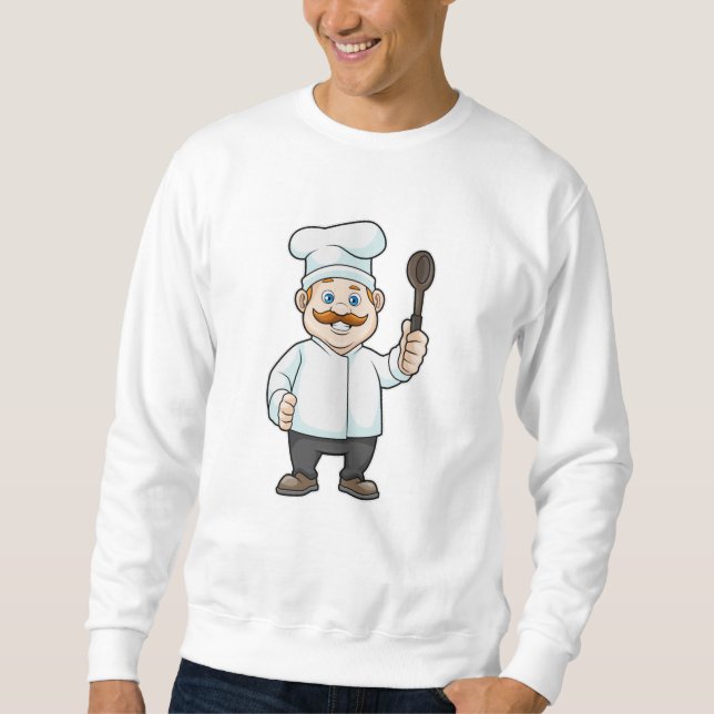 Moletom Chef com chapéu e colher de sopa de chef (Frente)
