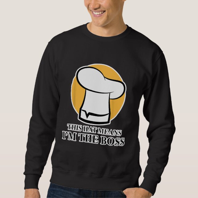 Moletom Chef Cook Shirt Este Chapéu Significa Que Sou O Ch (Frente)