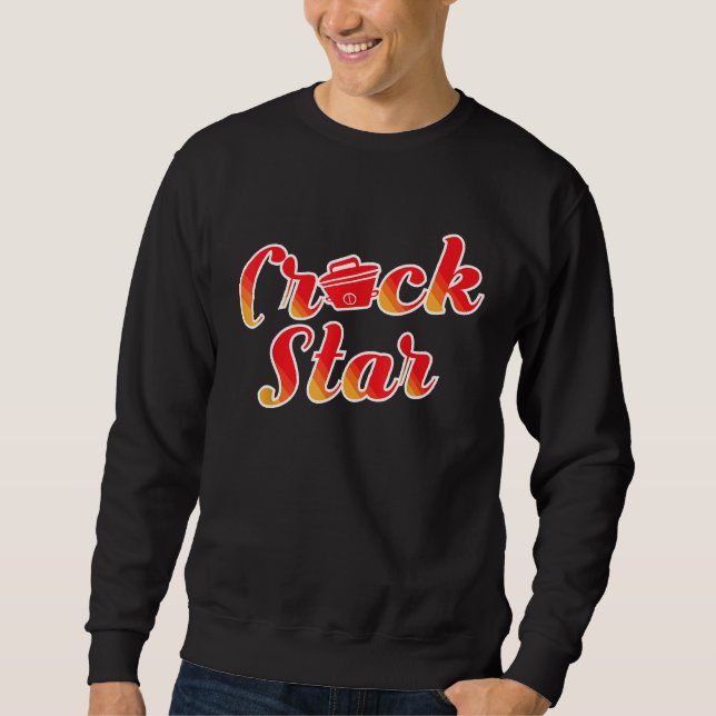 Moletom Chef de Pote de Cook Lento de Natal Crock Star (Frente)