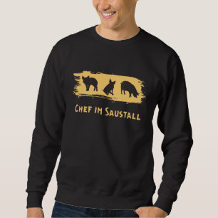 Moletom Chef Em Saustall Bauer Pig Stable Country Life Mui