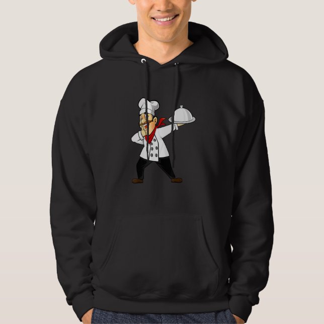 Moletom Chef Para Homens Cozinhar Salto Dançando (Frente)