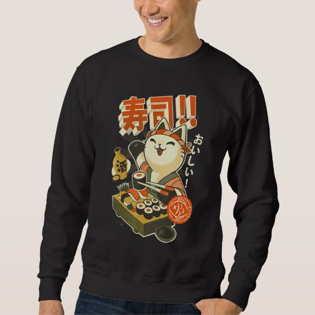 Moletom Chef Sushi Cat (Frente)