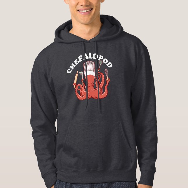 Moletom Chefalopod | Octopus Chef Funny Pun (Frente)