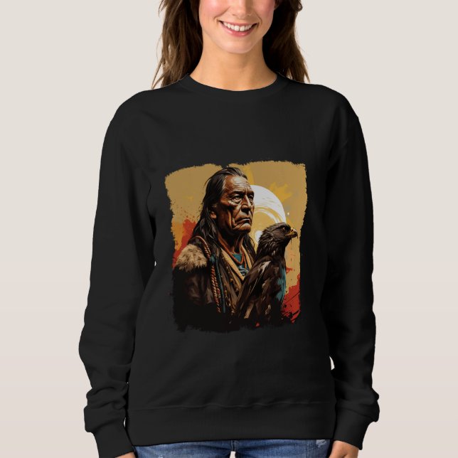 Moletom Chefe Americano Indígenas Cherokee (Frente)
