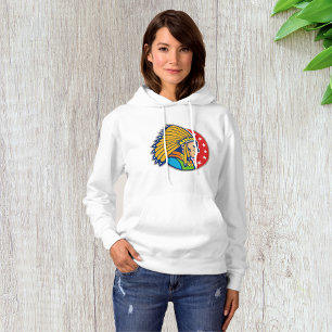 Moletom Chefe de Estado Indiano Womens Hoodie