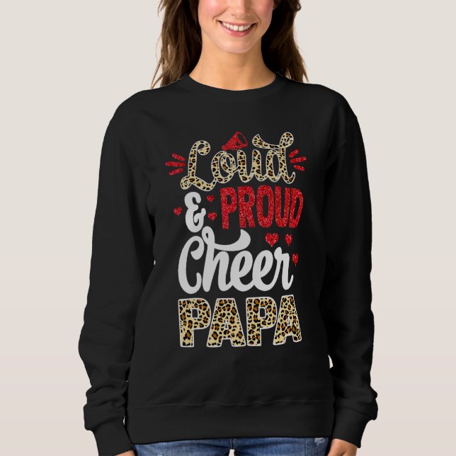 Moletom "Cheie Papa Biger Fan Leopard Print E Pom Pom" (Frente)