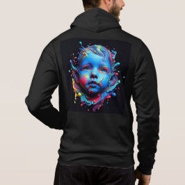 Moletom Cheio Bella+Canvas-Zip - Abstrato 20 Hoodie