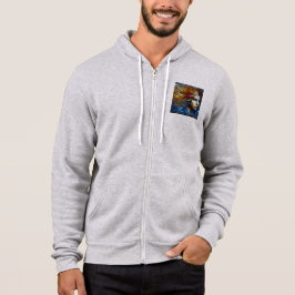 Moletom Cheio Bella+Canvas-Zip - Abstrato 23 Hoodie