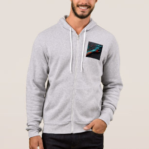 Moletom Cheio Bella+Canvas-Zip - Abstrato 24 Hoodie