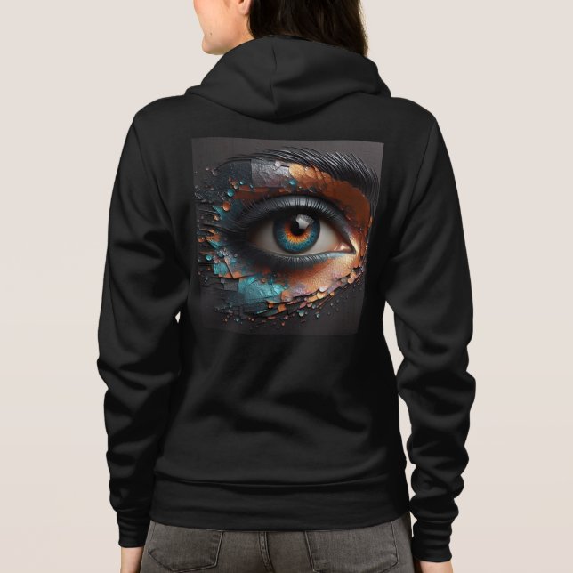 Moletom Cheio Bella+Canvas-Zip Sweatshirts com trabalho de (Verso)