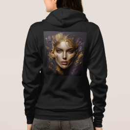 Moletom Cheio Bella+Canvas-Zip Sweatshirts com trabalho de