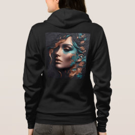 Moletom Cheio Bella+Canvas-Zip Sweatshirts com trabalho de