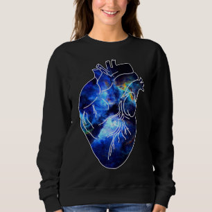 Moletom Cheio Cardíaco da Anatomia Espacial Infinita