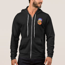 Moletom Cheio do logotipo Jackie-Zip Hoodie