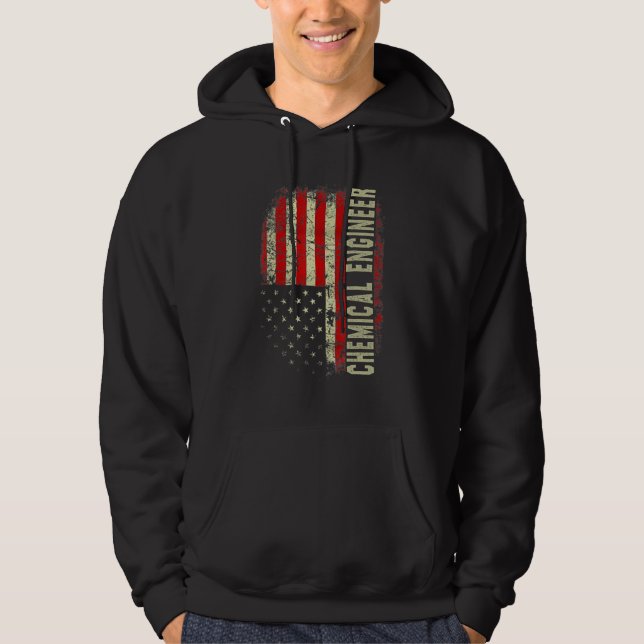 Moletom Chemical Engineer 4th Of July US Flag Patriotic En (Frente)