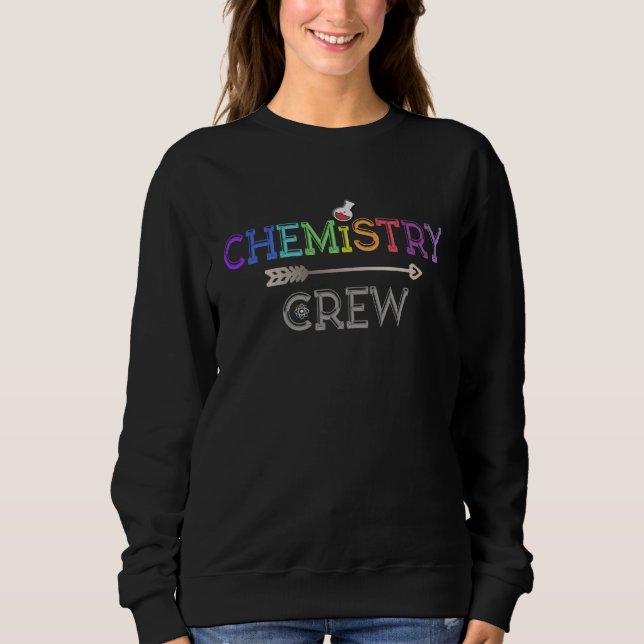 Moletom CHEMISTRY CREW Teacher Science Student Team Lab Ge (Frente)