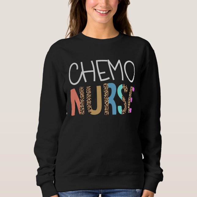 Moletom Chemo Nurse Bohemian Cheetah Leopard Print Pattern (Frente)
